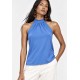 Blusa Trapézio Kaiapó Malha Azul Céu