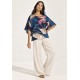 Blusa Ampla Uapê Viscose Estampa Jardim de Caxiuanã