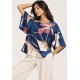 Blusa Ampla Uapê Viscose Estampa Jardim de Caxiuanã