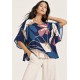 Blusa Ampla Uapê Viscose Estampa Jardim de Caxiuanã