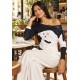 Blusa Assimétrica Malha Estampa Bichanos em Cena