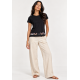T-Shirt Malha Preta Estampa Bichanos