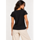 T-Shirt Malha Preta Estampa Bichanos