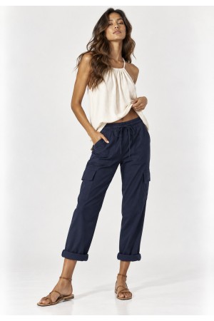 Calça Cargo Mamirauá Algodão Azul Marinho