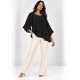 Blusa Ampla Cascata Preta