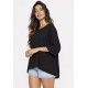 Blusa Morcego Ampla Tangará Preta