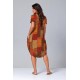 Vestido Curto Malha Amplo Always Estampa Tramas do Sol