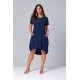 Vestido Curto Malha Amplo Always Azul Marinho