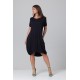 Vestido Curto Malha Amplo Always Preto