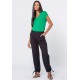Calça Cenoura Viscose Preta