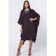 Vestido Kaftan Piracema Viscose Longo Preto