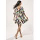 Vestido Curto Viscose Estampa Encanto Botânico