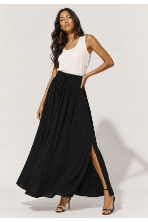 Saia Longa Viscose Preta