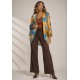 Kimono Viscose Manga Ampla Estampa Aurora Botânica