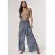 Calça Transpasse Nadi Pantalona Estampa Murici