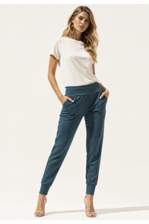 Calça Saruel Malha com Bolso Verde