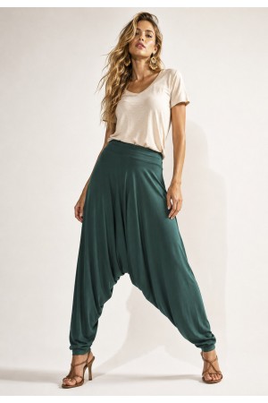 Calça Saruel Iracema Malha Verde