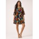 Vestido Curto Viscose Estampa Aurora Urbana
