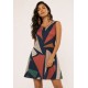Vestido Amana Curto Regata Malha Geometrias do Tempo