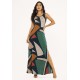 Vestido Longo Butiá Malha Regata Estampa Geometrias do Tempo