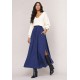 Saia Longa Viscose Azul