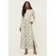 Saia Longa Viscose Brisa Folhagem Serena Verde