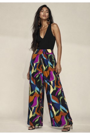Calça Pantalona Elastic Embaú Estampa Aurora Urbana