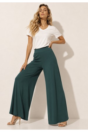 Calça Pantalona Granja Malha Verde