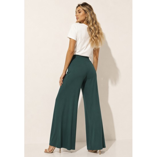 Calça Pantalona Granja Malha Verde