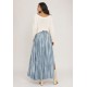 Saia Longa Viscose Tie Dye Blue