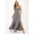 Vestido Longo Jambo Malha Aberturas Mescla