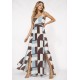Vestido Longo Jambo Malha Aberturas Estampa Santa Rosa do Tocantins