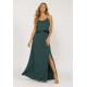 Vestido Longo Amana Malha Aberturas Verde