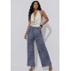 Calça Pantalona Granja Malha Estampa Murici