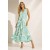Vestido Longo Acará Malha Estampa Aqua Flora