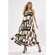 Vestido Longo Acará Malha Estampa Igaci