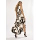Vestido Longo Acará Malha Estampa Igaci