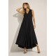 Vestido Longo Acará Malha Preto