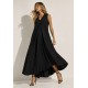 Vestido Longo Acará Malha Preto