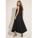 Vestido Longo Acará Malha Preto