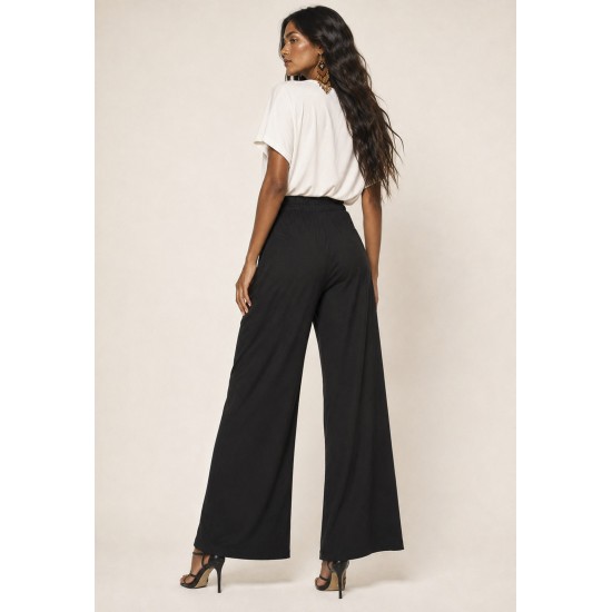 Calça Transpasse Nadi Pantalona Preta