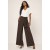 Calça Transpasse Nadi Pantalona Marrom