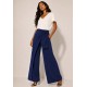 Calça Transpasse Nadi Pantalona Azul Marinho