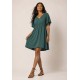 Vestido Curto Viscose Rodado Verde