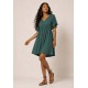 Vestido Curto Viscose Rodado Verde