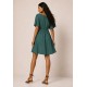 Vestido Curto Viscose Rodado Verde