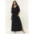 Vestido Longo Morcego Malha Preto