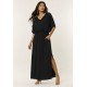 Vestido Longo Morcego Malha Preto