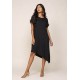 Vestido Midi Plano Preto