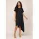 Vestido Midi Plano Preto